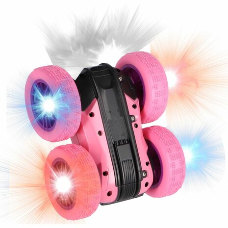 Rapid Wheels RC Flipover Auto Roze + Licht