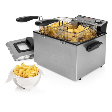 Princess 185000 Friteuse 5L 3270W Zwart/RVS