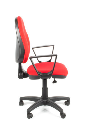 Linea Fabbrica Tiger 01 Rood/Rood Bureaustoel met Armleuning