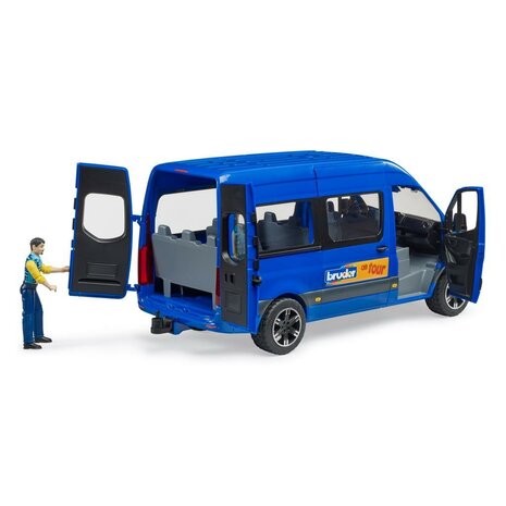 Bruder 02681 MB Sprinter Busje + BWorld Figuur