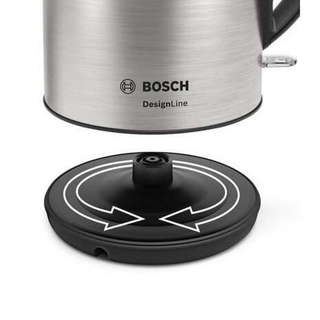 Bosch TWK3P420 Waterkoker 1.7L 2400W RVS/Zwart