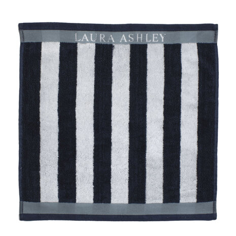 Laura Ashley Keukendoek Midnight Stripe 50x50 cm Donkerblauw