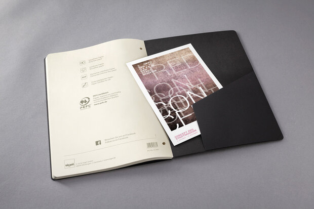 Sigel SI-CO801 Schrijfblok CONCEPTUM Softcover A4 Zwart Gelinieerd