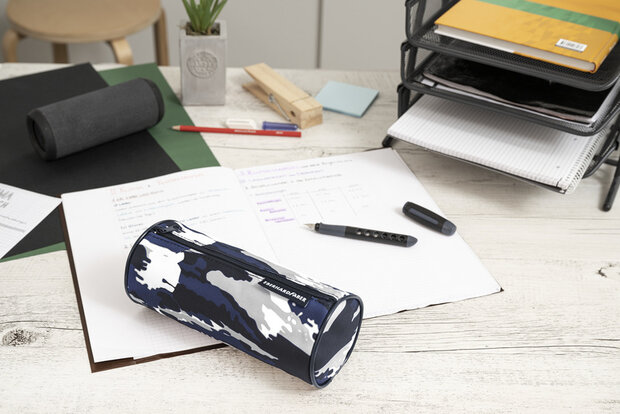 Eberhard Faber EF-577493 Etui Leeg Jumbo Camouflage Blauw/grijs