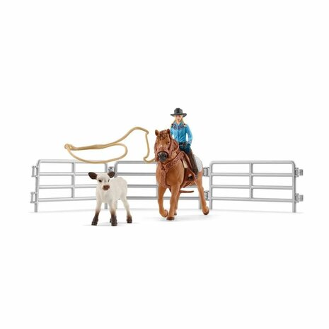 Schleich Farm World Team Roping met Cowgirl