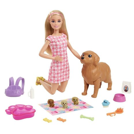 Barbie Pop + Hond met Puppies