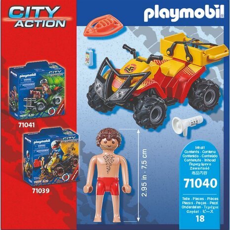 Playmobil 71040 City Action Badmeester Quad