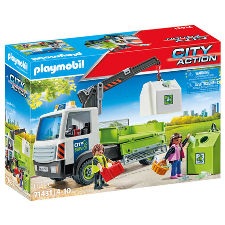 Playmobil 71431 City Action Glasbak Ophaaldienst