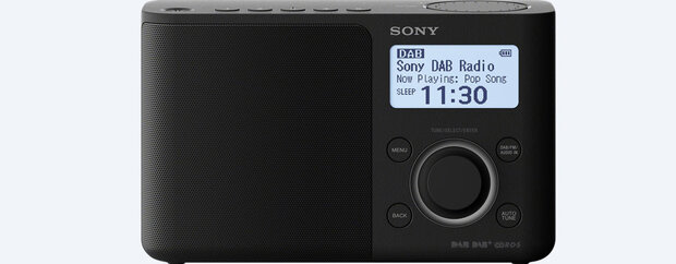 Sony XDR-S61D DAB draagbare radio Zwart