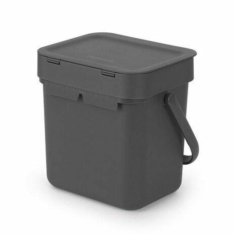 Brabantia Sort & Go Afvalbakje 3L Grijs