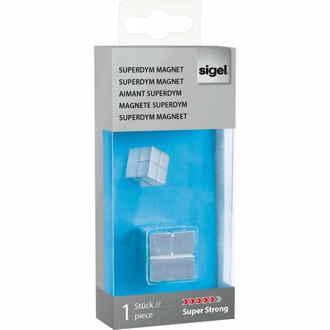 Sigel SI-BA196 Magneet voor Glasbord 2x2x2 cm Zilver