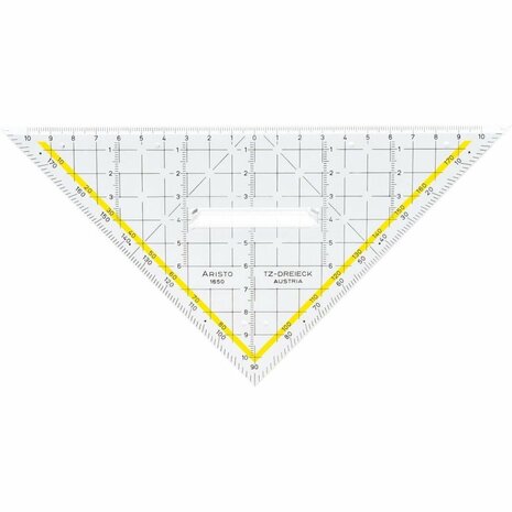 Aristo AR-18101B 3in1 Geocoverset Geocover/Geodriehoek/Tekendriehoek Deep Blue