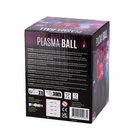 Party Time Plasma Bol 7.5 cm Zwart