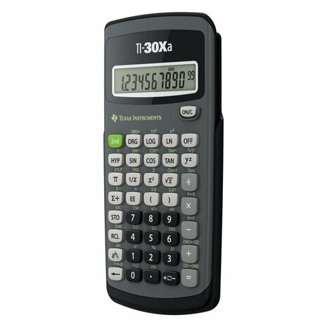 Texas Instruments TI-30XA-FC Rekenmachine Zwart