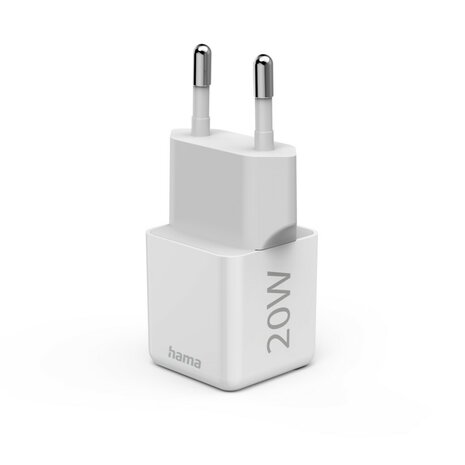 Hama Snellader USB-C PD/Qualcomm® Super-Mini-Charger 20 W Wit