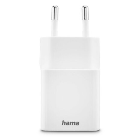 Hama Snellader 1x USB-C PD 1x USB-A QC Mini-oplader 30 W Wit