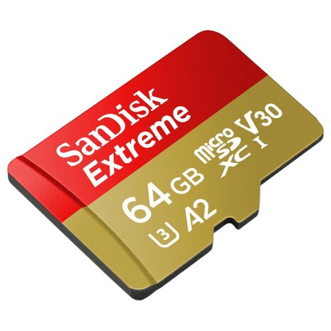 Sandisk MicroSDXC Extreme 64GB 170mb / 60mb,U3,V30,A2 AC