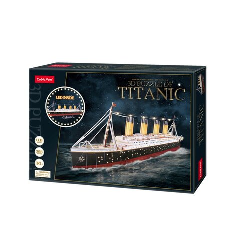 Cubic Fun 3D LED Puzzel Titanic 266 Stukjes