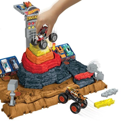 Hot Wheels Monster Trucks Ultieme Verpletter Tuin Speelset