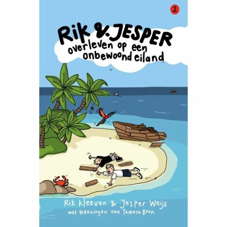 Boek Rik en Jesper Overleven op een Onbewoond Eiland