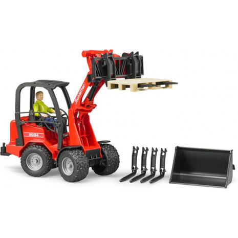 Bruder 2630 Schaeffer Shovel met Voorlader en Accessoires