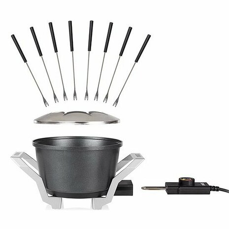 Princess 173100 Fondue Premium Zwart/RVS