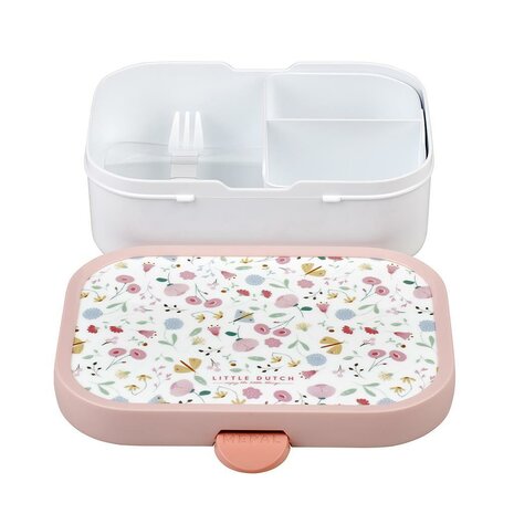 Mepal Campus Lunchbox Little Dutch Flowers and Butterflies Roze/Wit