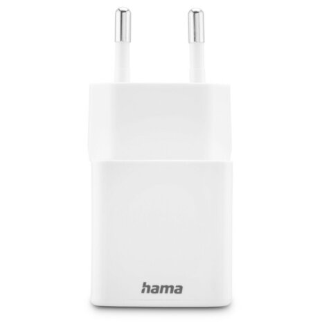 Hama Snellader 1x USB-C PD 1x USB-A QC Mini-oplader 20 W Wit