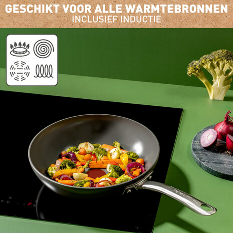 Tefal C42419 Renew+ Keramische Wokpan 28 cm