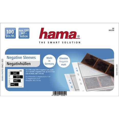 Hama Negatiefbladen Perg.60/70Mm 4X 100St