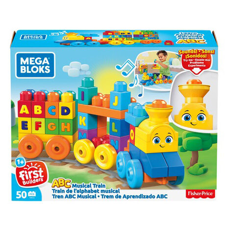 Mega Bloks ABC Muzikale Trein met Gluid 50-delig