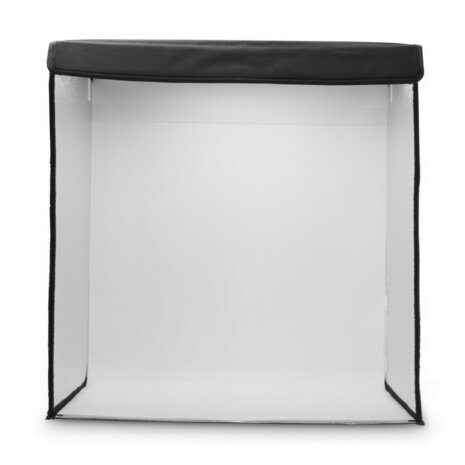 Hama ToGo Opvouwbare Mini Fotostudio + LED-Ringlamp 50x50 cm Zwart/Wit