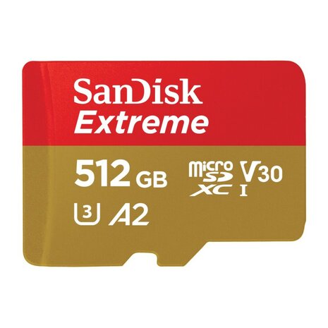 Sandisk MicroSDXC Extreme 512GB 190/130 Mb/s - A2 - V30