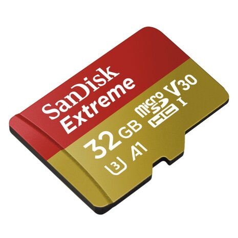 Sandisk MicroSDXC Extreme 32GB (A1/ V30/ U3/ UHS-I/ Cl.10/ R100/ W60)+Ad.Act.Cam