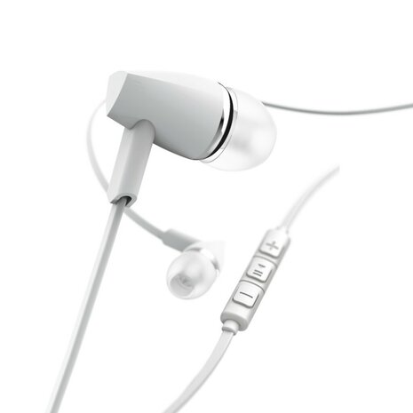 Hama Oordopjes Joy In-ear Microfoon Platte Kabel Wit