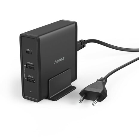 Hama Universeel USB-C-oplaadstation 3 Poorten Power Delivery (PD) 5-20V/65W