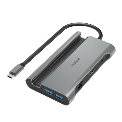 Hama Connect2Mobile USB C Hub Multiport 7 Poorten Antraciet