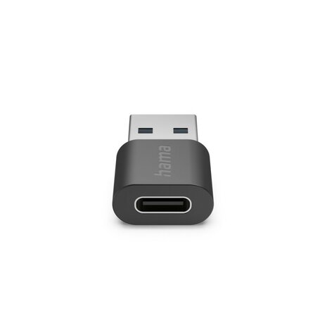 Hama USB-Adapter USB A Stekker - USB C Aansluiting USB 3.2 GEN2 10 Gbit/s Zwart