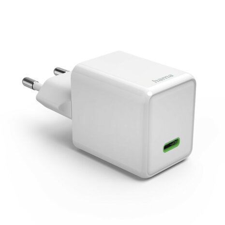 Hama Snellader USB-C PD/QC/GaN Super-Mini-Charger 45 W Wit