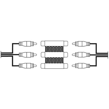 Hama Video-Adapter 3 Cinch-Koppelingen - 3 Cinch-Koppelingen