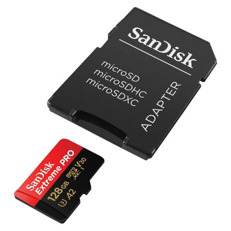 Sandisk MicroSDXC Extreme PRO 128GB 200/90 Mb/s - A2 - V30