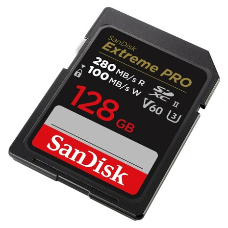 Sandisk SDXC Extreme Pro 128GB 280MB/s-100MB/s UHS-II V60