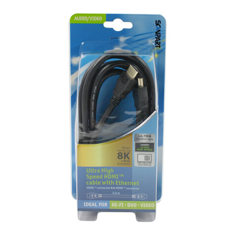 Scanpart Hdmi Kabel U.h. Speed 2.1 3,0m