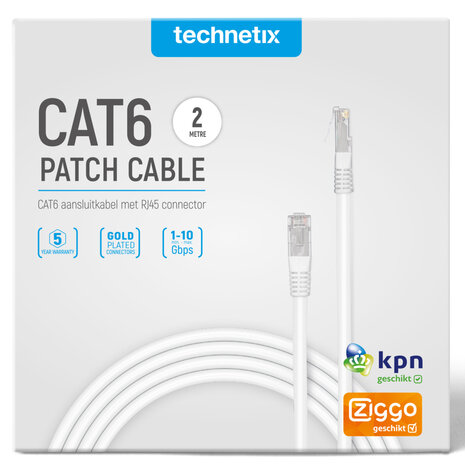 Technetix Patchkabel Cat6 2m