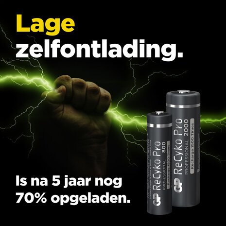 GP Recyko Gp Oplaadbaar Batterij Pro Aa A4 2000mah