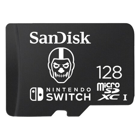 Sandisk MicroSDXC Extreme Gaming 128GB Nintendo Licensed Fortnite Skull Trooper