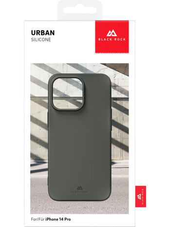 Black Rock Urban Case Cover Voor Apple IPhone 14 Pro Donkergrijs