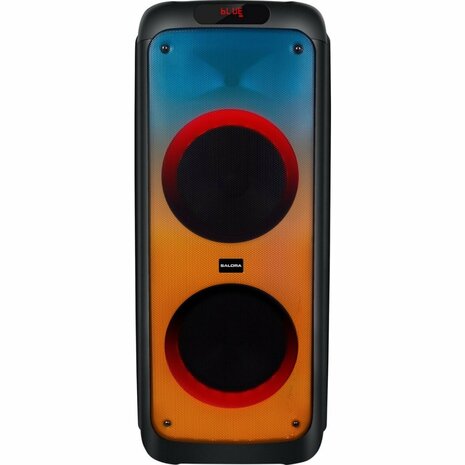 Salora Partyspeaker XL1 500W + LED-Verlichting Zwart