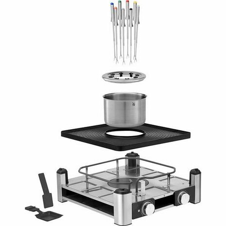 WMF Lumero 3in1 Gourmetset Zwart/RVS