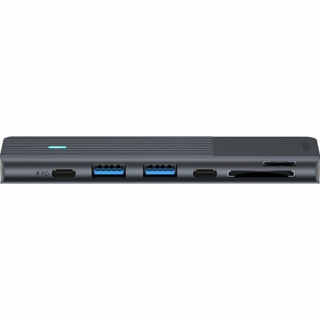 Rapoo USB-C 7in2 Multiport Adapter Zwart